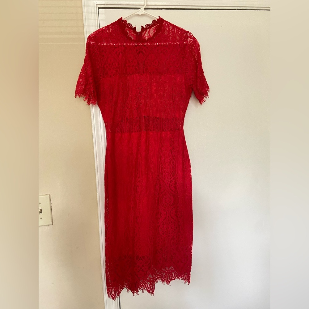 Red Lace Lulus Dress